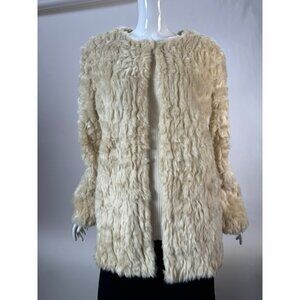 Forever 21 Exclusive Faux Fur Coat Size Large Hook And Eye Closure